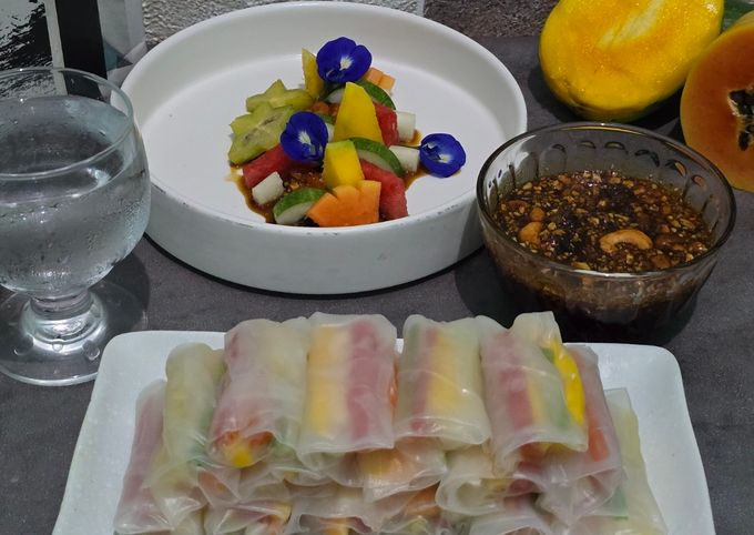 Resep Rujak Gulung Kacang Mete
