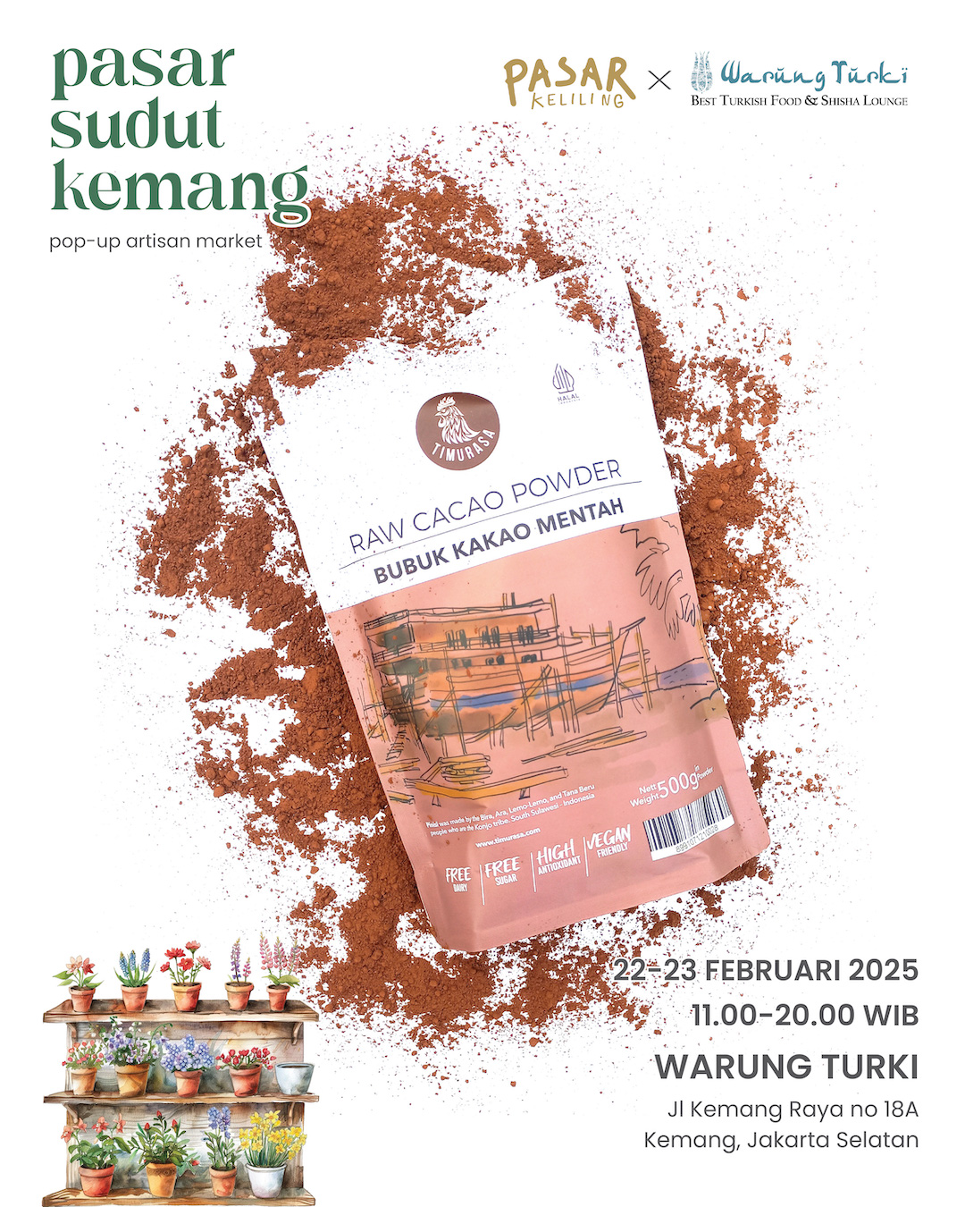 Hari Ini! Timurasa Hadir di Pasar Keliling x Warung Turki: Pasar Sudut Kemang