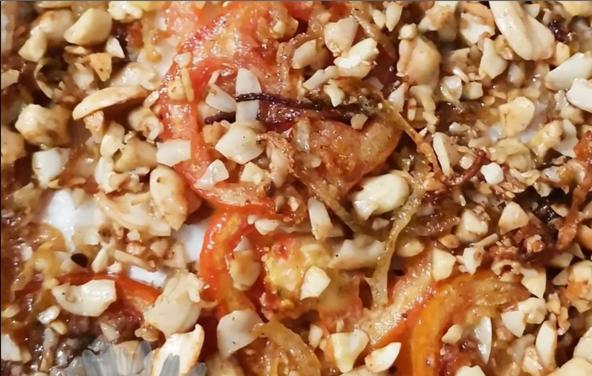 Resep Ikan Kakap Saos Kacang Kenari