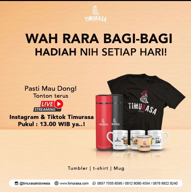 Catat Waktunya: Live Streaming Setiap Hari Di Instagram @timurasaindonesia