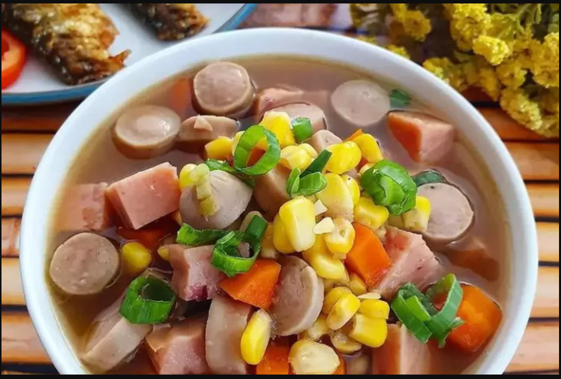 Resep Sup Jagung Sosis