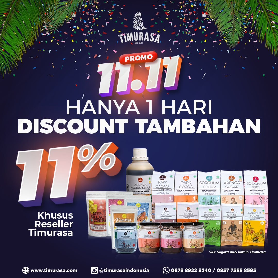 Nantikan Promo 11.11 Khusus Reseller Timurasa Indonesia