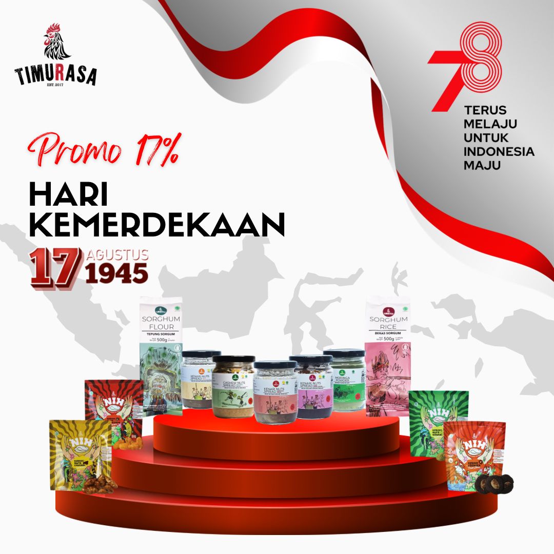 PROMO MERDEKA 17 Agustus 2023, Diskon 17% Untuk Seluruh Produk Timurasa