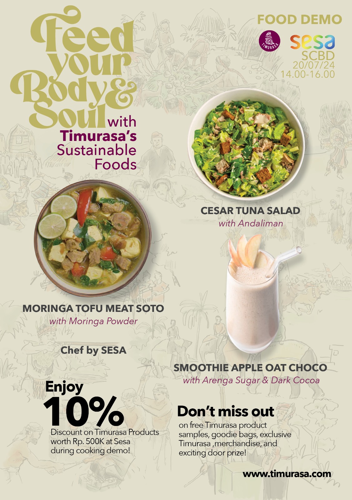 20 Juli 2024: Feed Your Body & Soul with Timurasa's Sustainable Foods