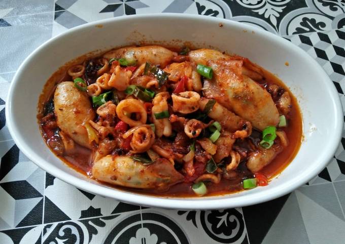 Resep Cumi Goreng Sambal Andaliman Daun Jeruk