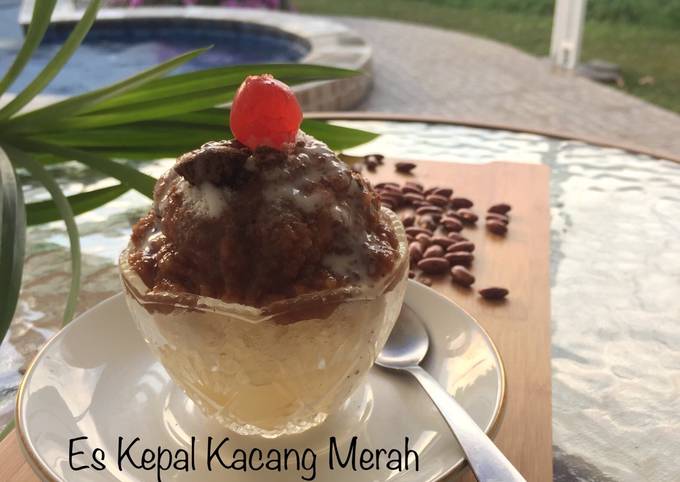 Resep Es Kepal Kacang Merah