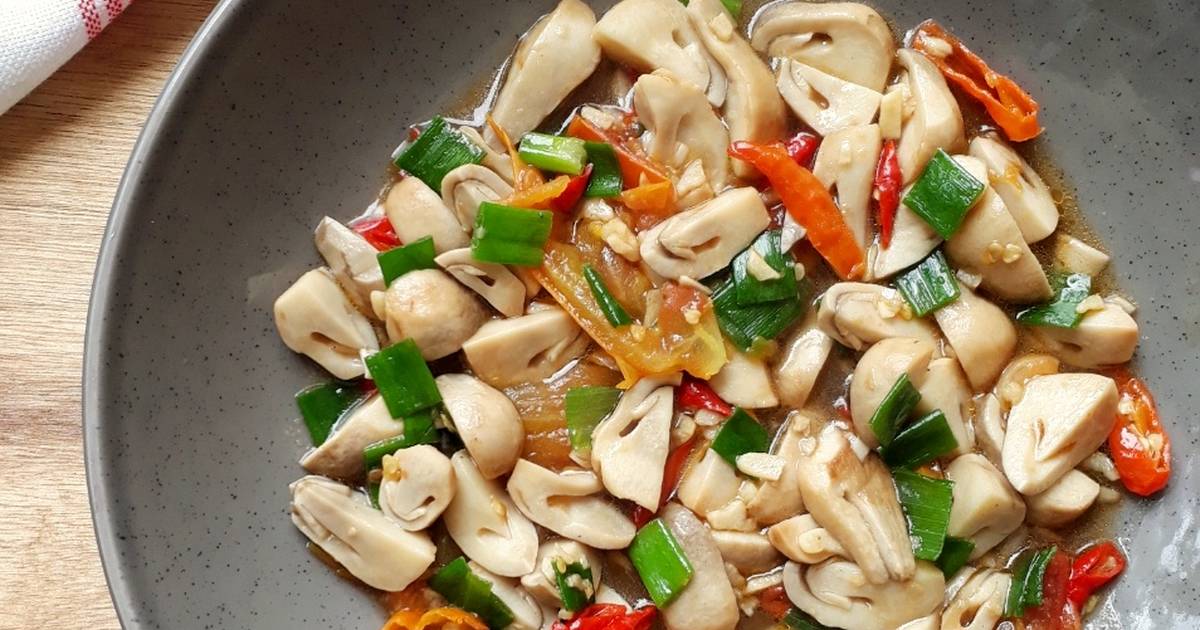 Resep Kacang Mete Jamur Merang