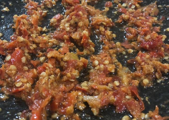 Resep Sambal Bawang Putih Kacang Mete