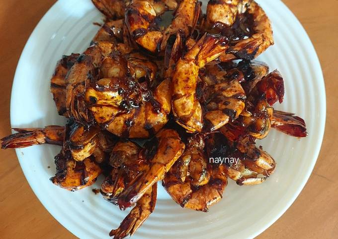 Resep Udang Bakar Madu Gula Aren